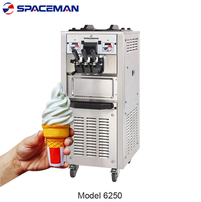 Snack Factory Astronaut Floor Standing Ice Cream Machine Twin Twist Ice Cream Maker Machine