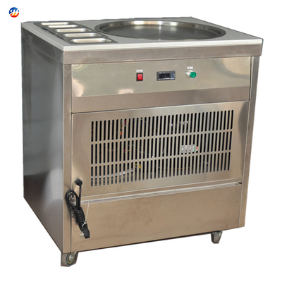 Snack Factory Fried Ice Cream Rolls Pan Thai Flat Roll Ice Cream Machine JR-500-6
