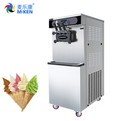 뜨거운 매출 상업적  소프트 아이스크림 기계 아이스크림 콘 제조 기계 제작소를 세우는 MK-25FB 25L/H 바닥